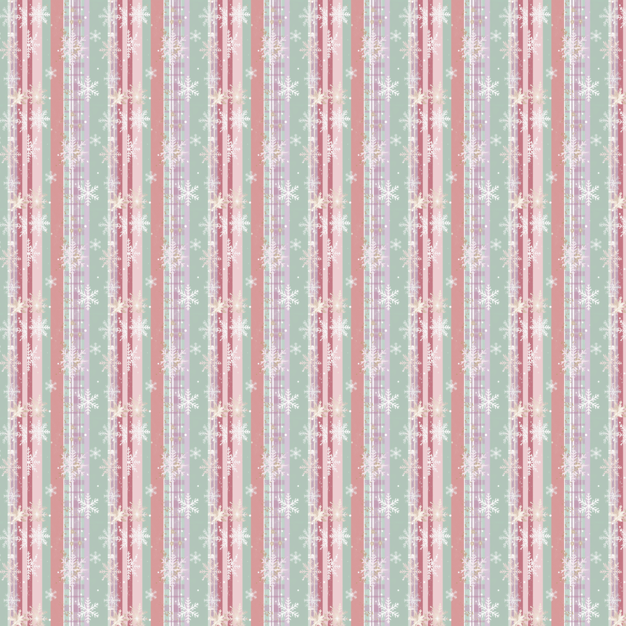 P1182 | Pastel Plaid Snowflake 2 Pattern Acrylic Sheets - CMB Pattern Acrylic