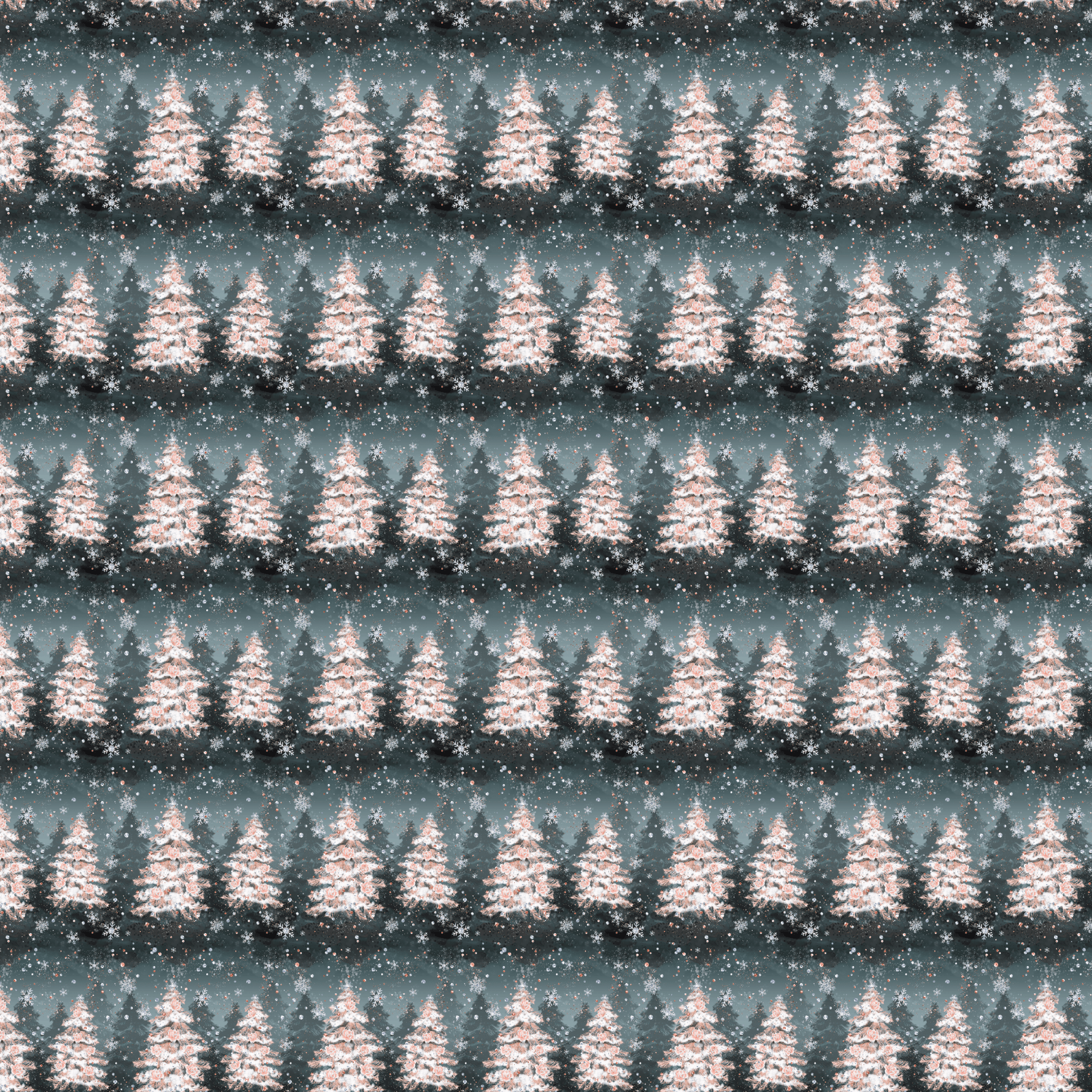 P1188 | Pink Christmas Tree Glitter Pattern Acrylic Sheets - CMB Pattern Acrylic