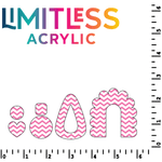 P1190 | Pink Chevron Pattern Acrylic Sheets - CMB Pattern Acrylic