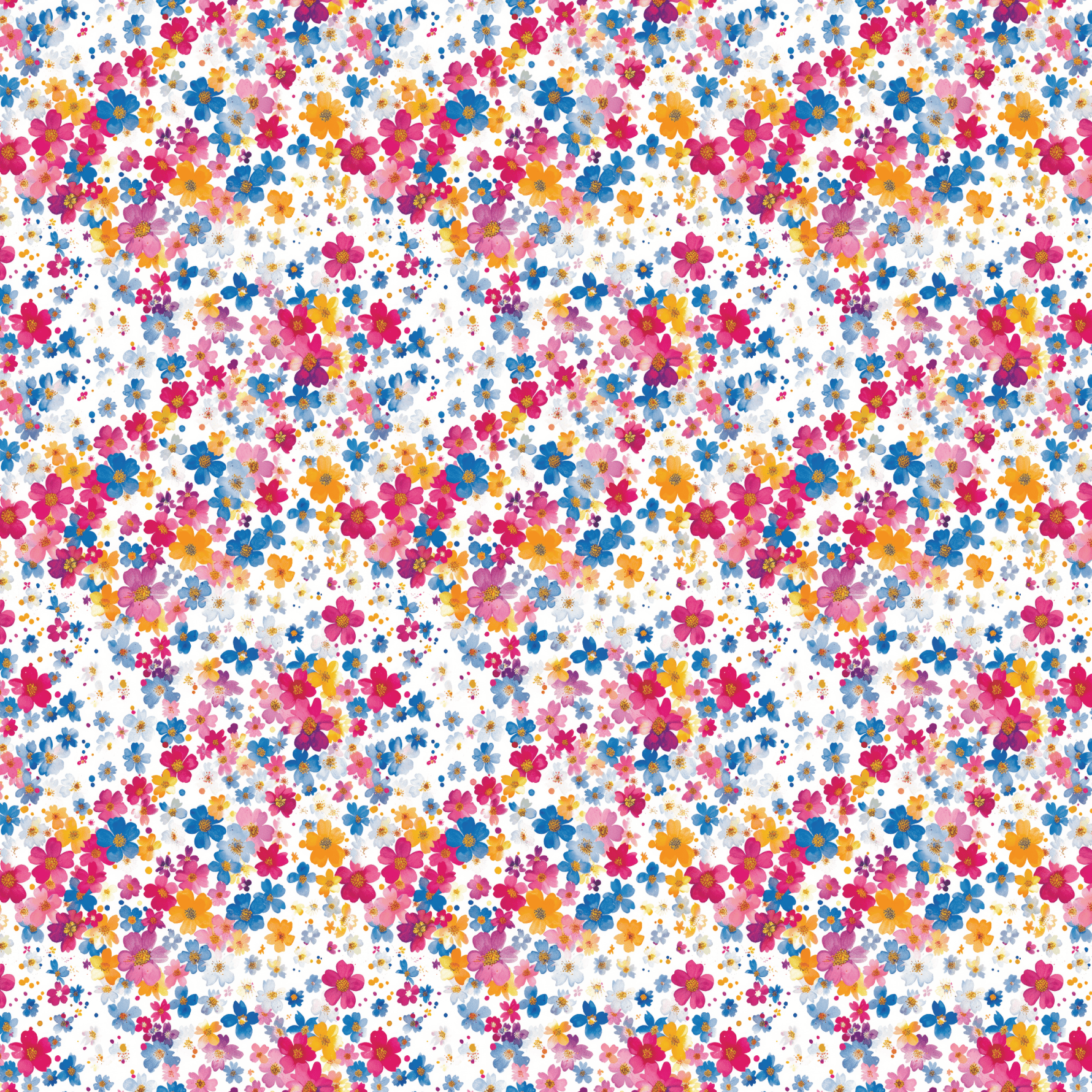 P1197 | Primary Floral Pattern Acrylic Sheets - CMB Pattern Acrylic
