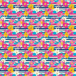 P1205 | Retro Floral 1 Pattern Acrylic Sheets - CMB Pattern Acrylic