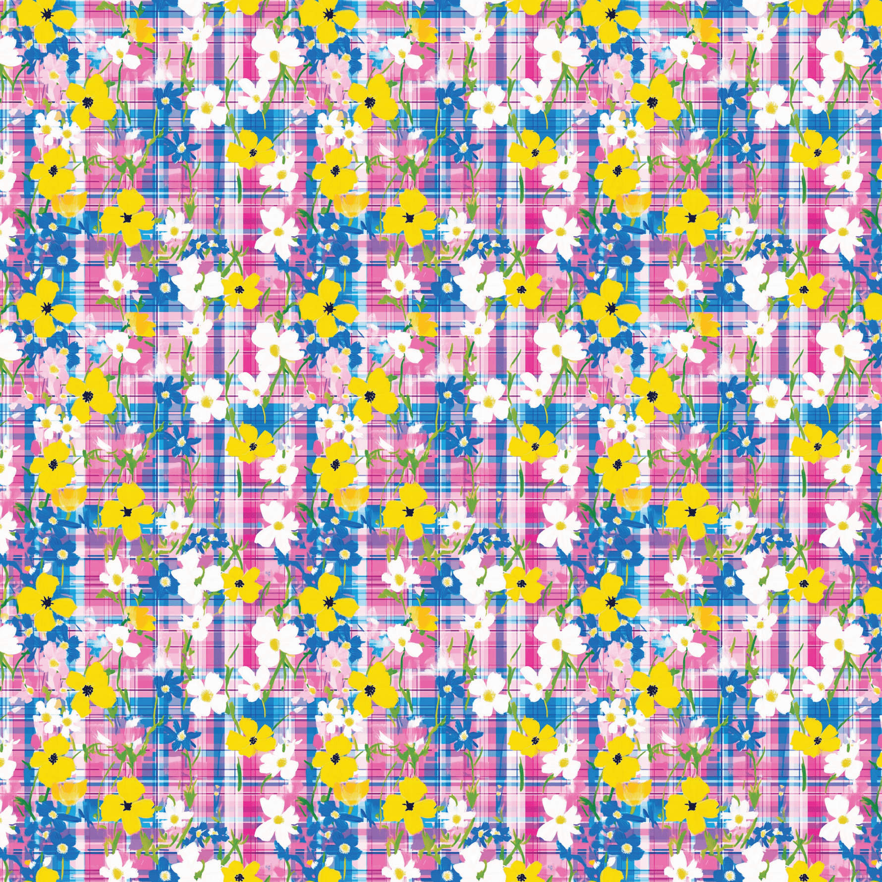 P1206 | Retro Floral 2 Pattern Acrylic Sheets - CMB Pattern Acrylic