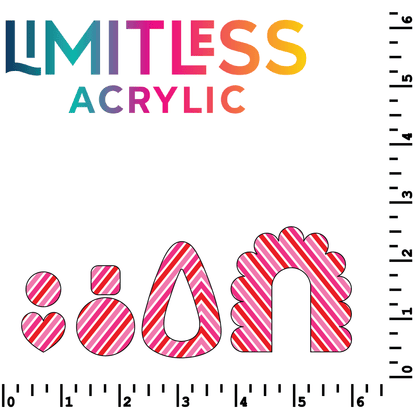 P1211 | Valentine Illusion Pattern Acrylic Sheets - CMB Pattern Acrylic