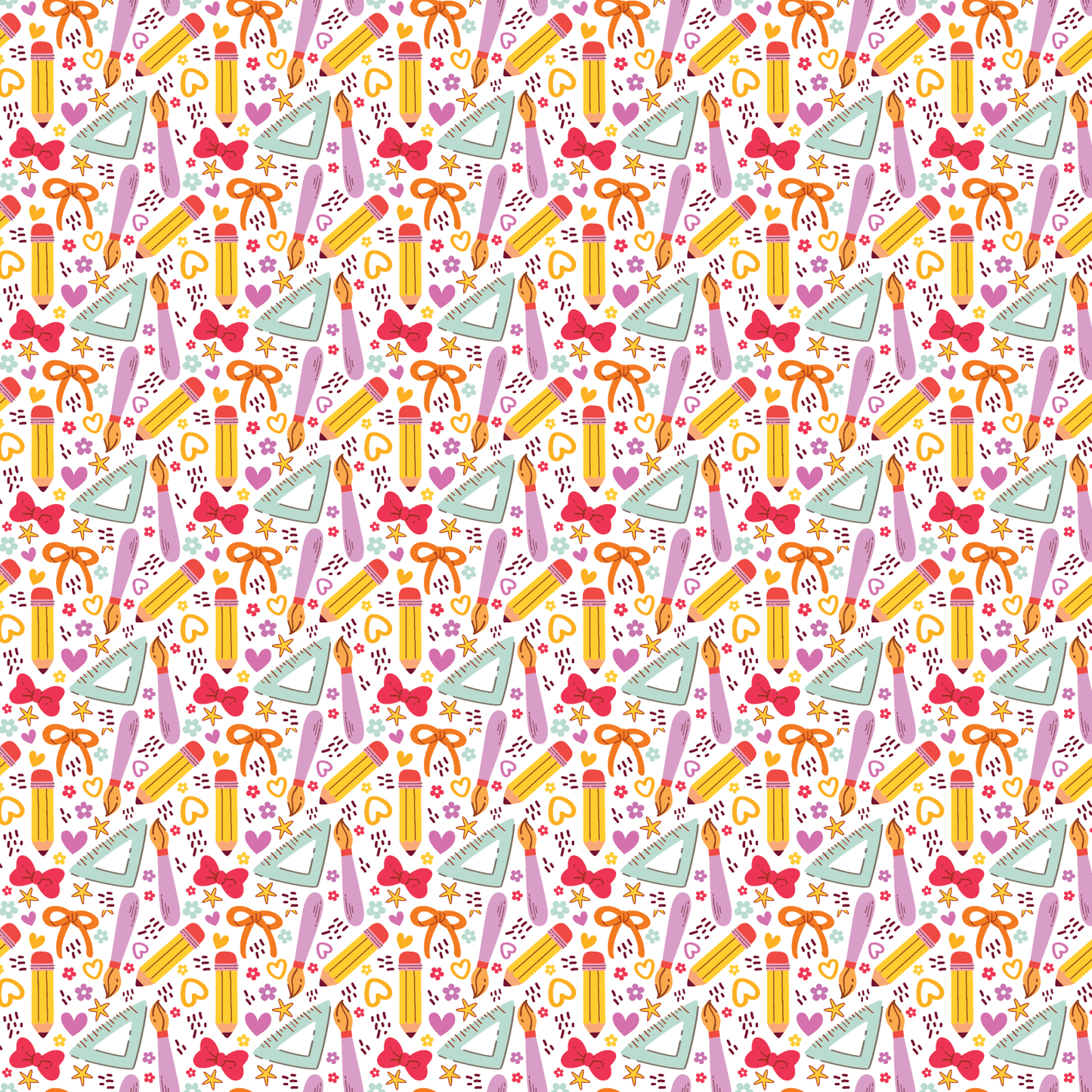 P1213 | Back To School Love Pattern Acrylic Sheets - CMB Pattern Acrylic