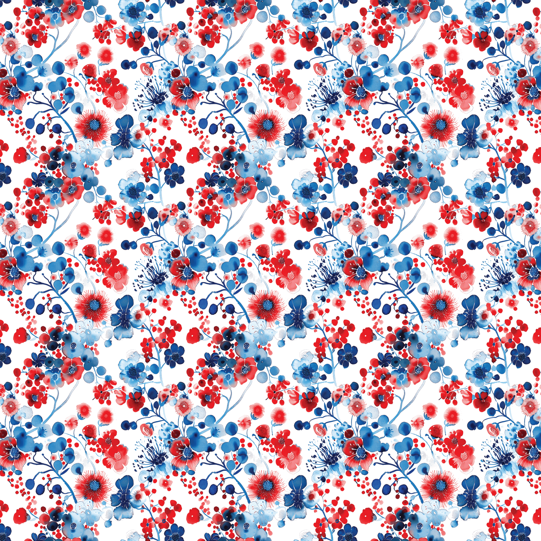 P1218 | Florals for the Fourth Pattern Acrylic Sheets - CMB Pattern Acrylic