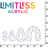 P1219 | Frosty Christmas Line Art Pattern Acrylic Sheets - CMB Pattern Acrylic