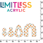 P1223 | Itty Bitty Peaches Pattern Acrylic Sheets - CMB Pattern Acrylic