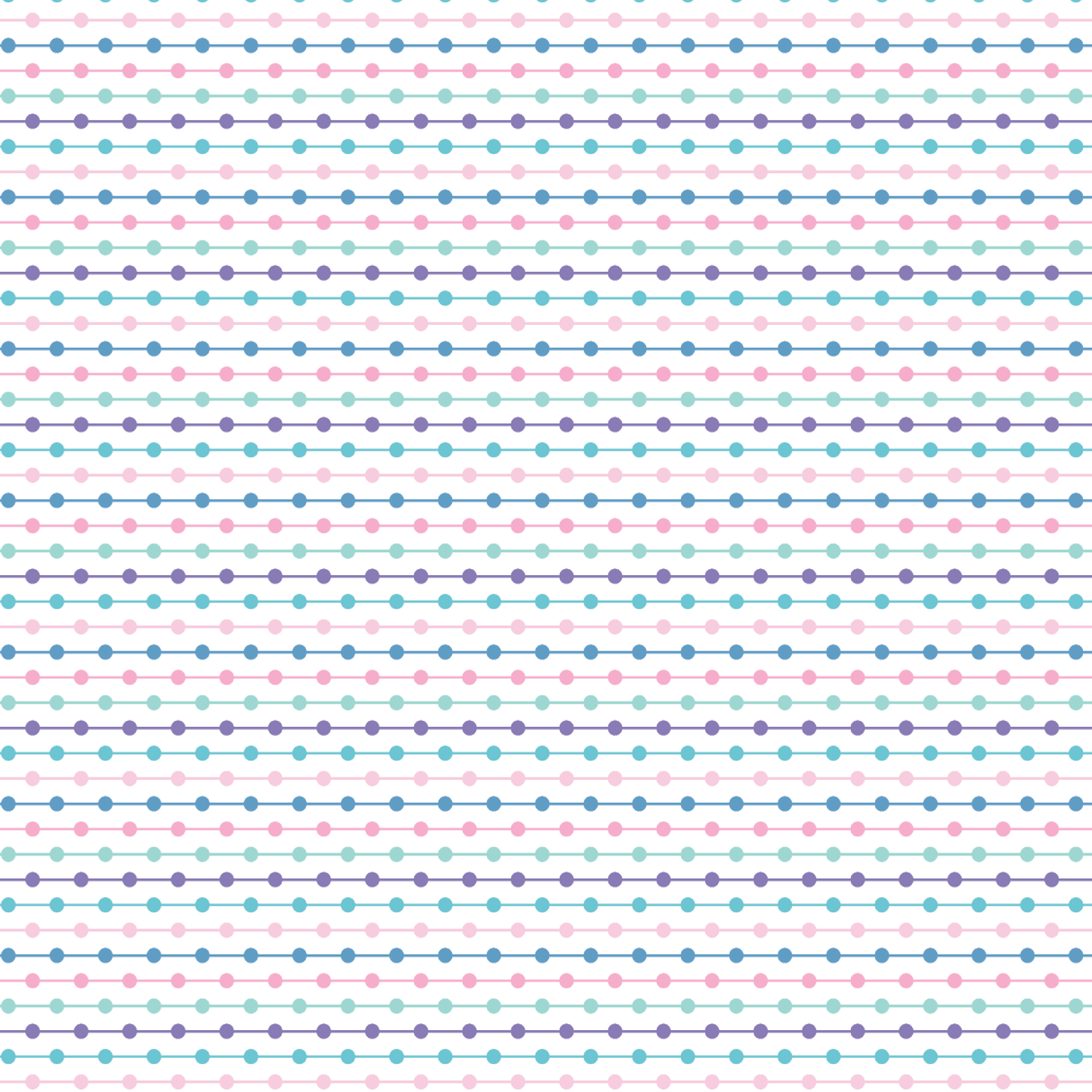 P1225 | Mermaid Polka Dot Stripes Pattern Acrylic Sheets - CMB Pattern Acrylic