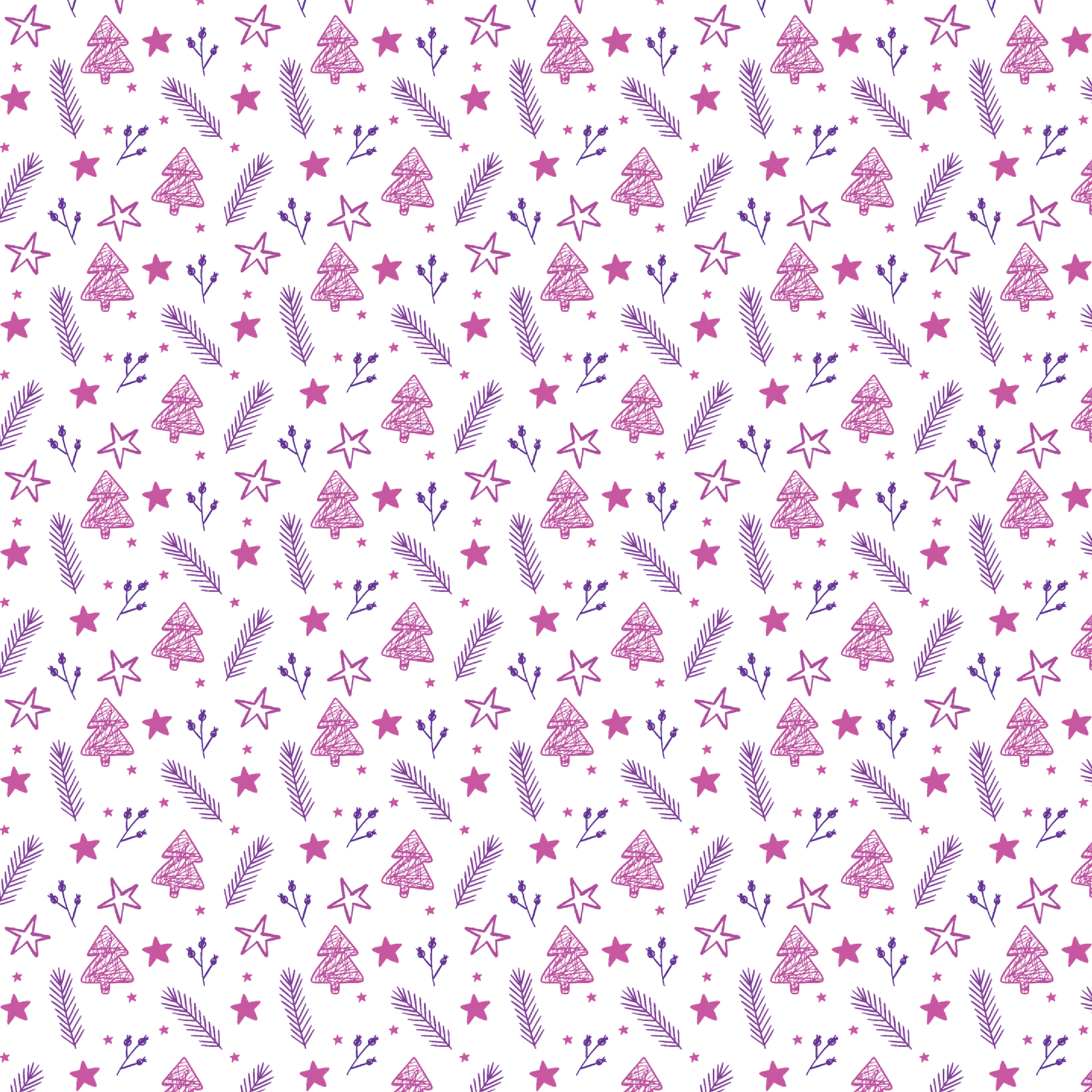 P1232 | Pinkish Purple Christmas Line Art Pattern Acrylic Sheets - CMB Pattern Acrylic