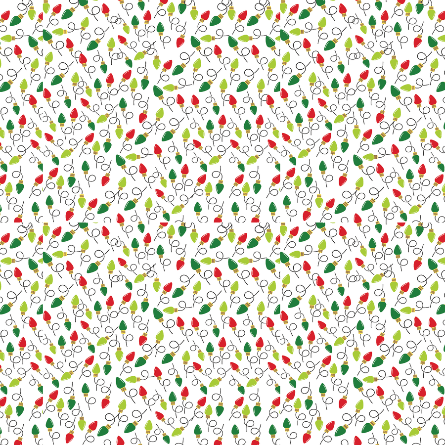 P1235 | Red & green Christmas Lights Pattern Acrylic Sheets - CMB Pattern Acrylic