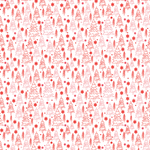 P1236 | Red Christmas Tree Line Art Pattern Acrylic Sheets - CMB Pattern Acrylic