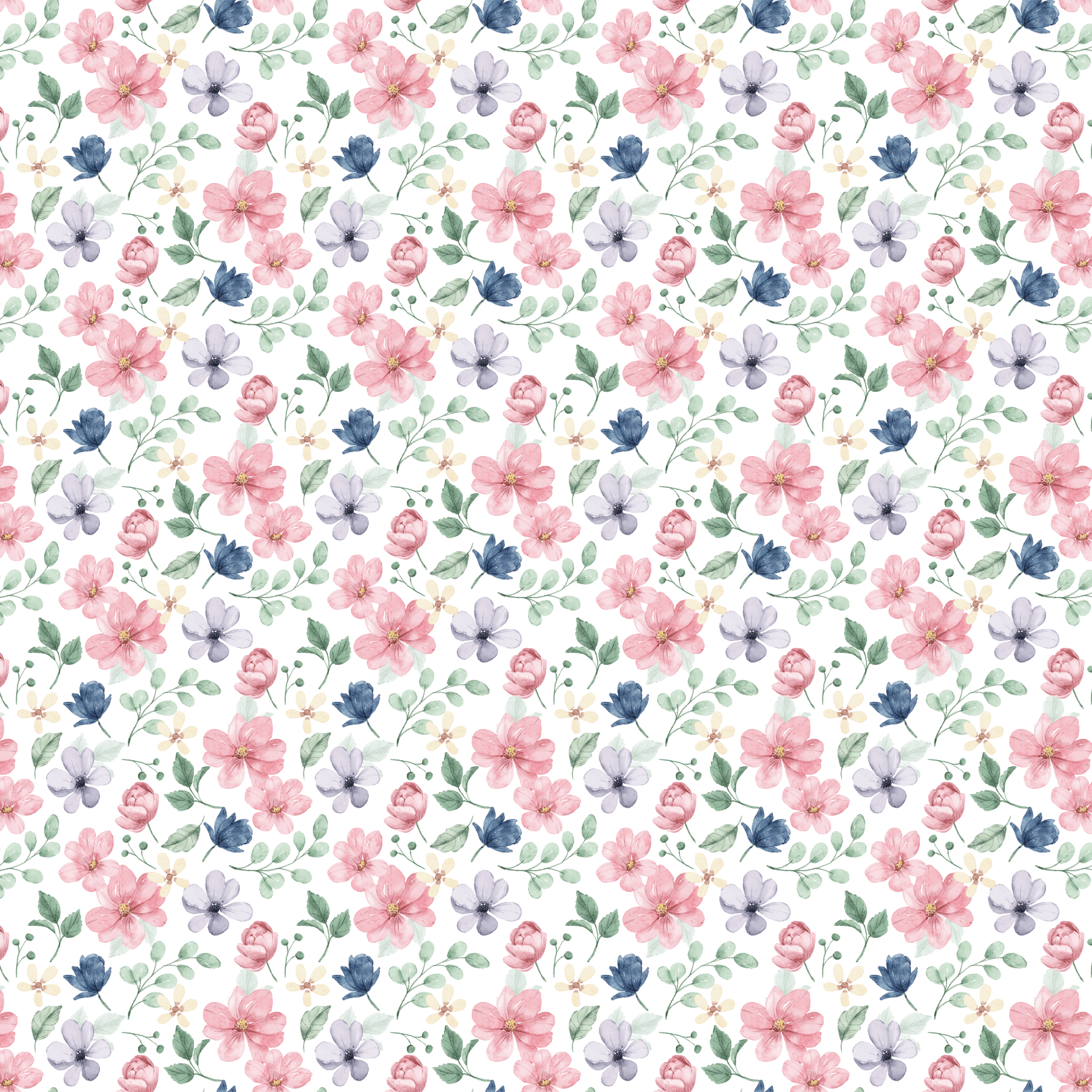 P1238 | Spring Floral 4 Pattern Acrylic Sheets - CMB Pattern Acrylic