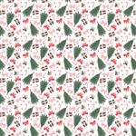 P1239 | Watercolor Christmas Trees & Bows Pattern Acrylic Sheets - CMB Pattern Acrylic