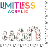 P1239 | Watercolor Christmas Trees & Bows Pattern Acrylic Sheets - CMB Pattern Acrylic