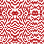 P1240 | Wavy Red Lines Pattern Acrylic Sheets - CMB Pattern Acrylic