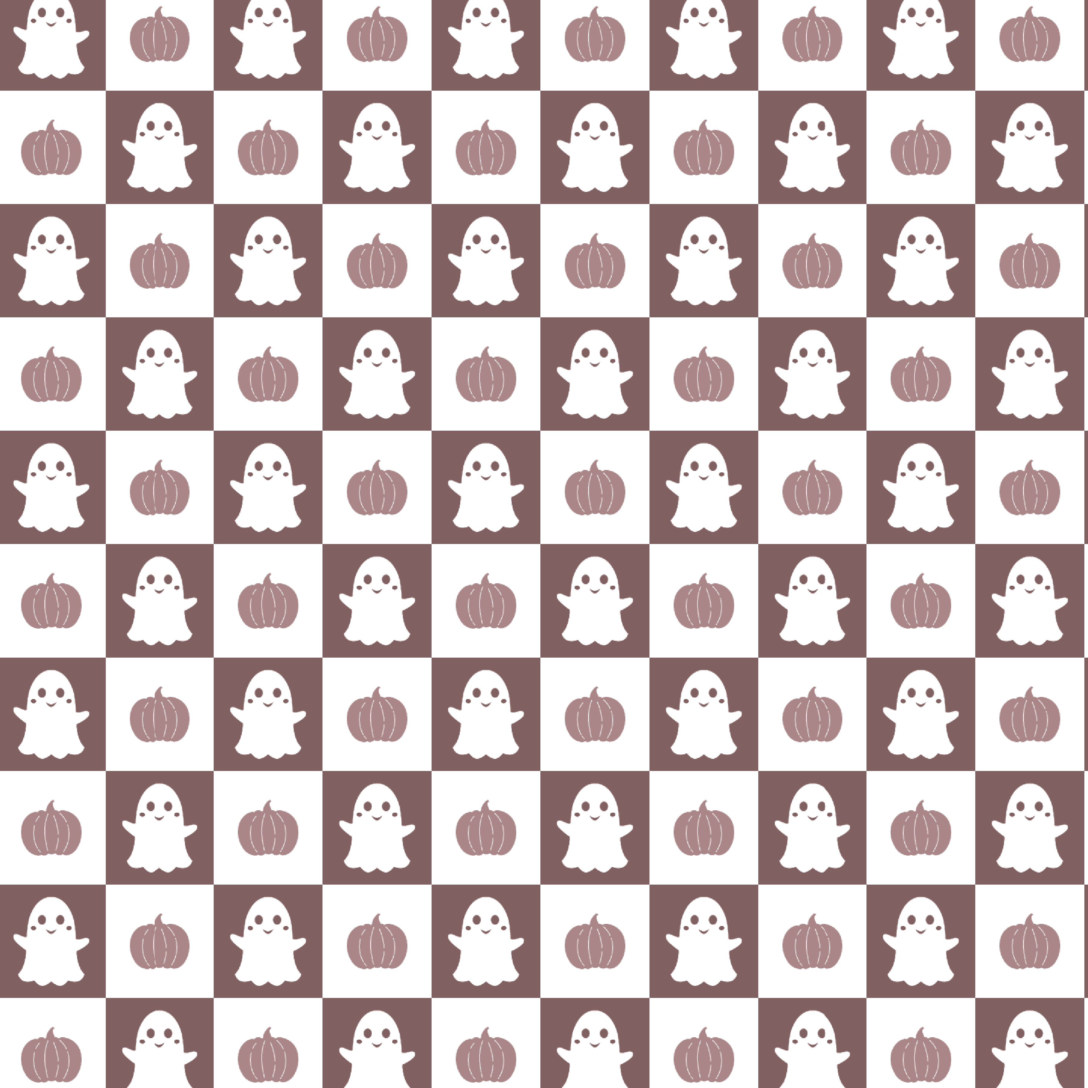 P1251 | Checkered Ghosts & Pumpkins Pattern Acrylic Sheets - Patterns