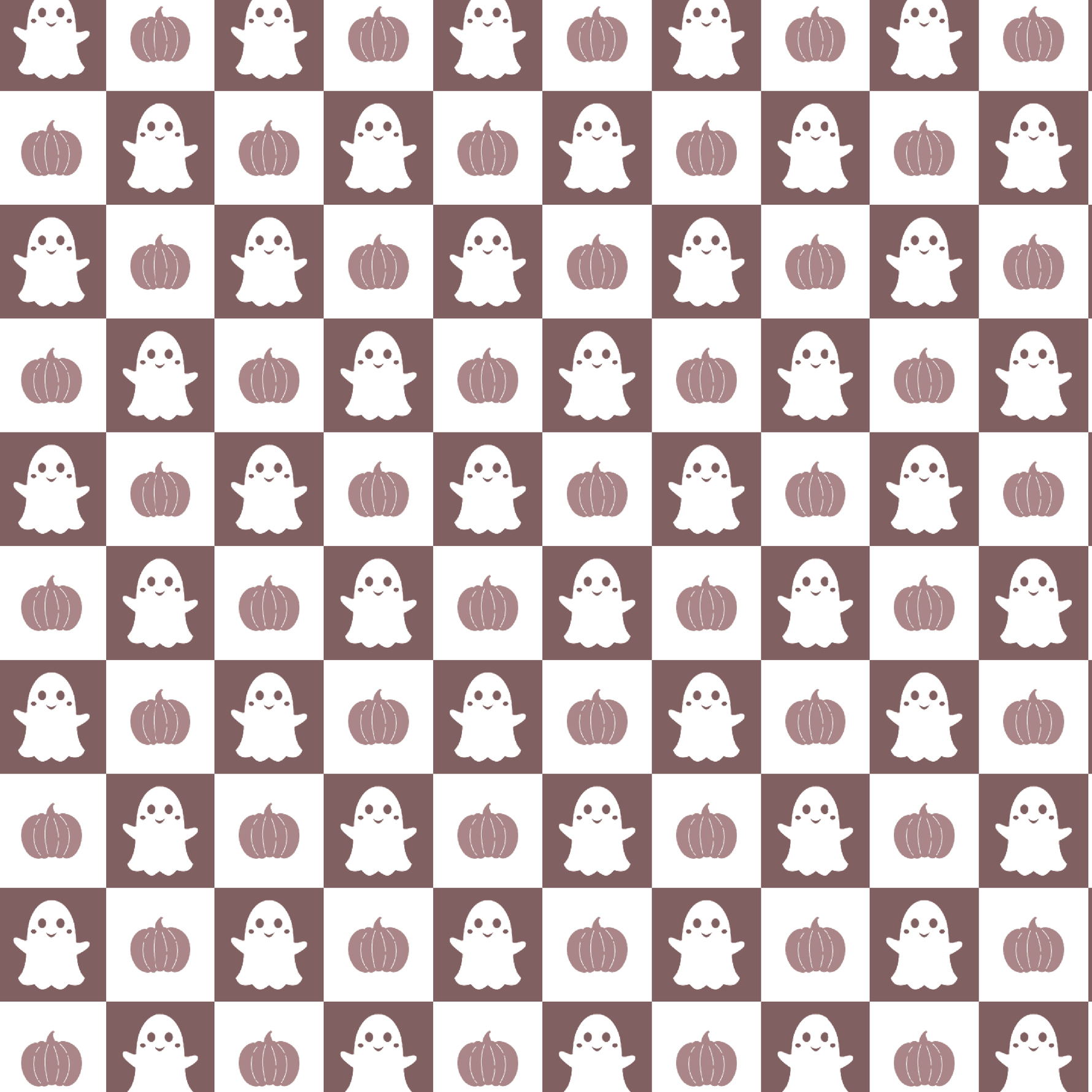 P1251 | Checkered Ghosts & Pumpkins Pattern Acrylic Sheets - Patterns
