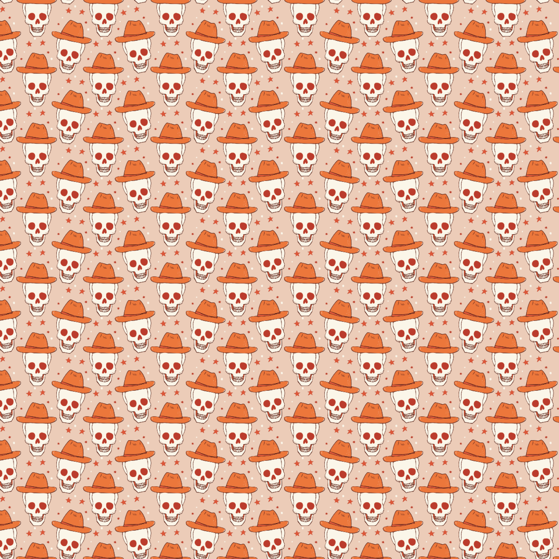 P1254 | Halloween Cowboys Pattern Acrylic Sheets - Patterns