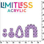 P1256 | Halloween Dots (Purple on Purple) Pattern Acrylic Sheets - Patterns