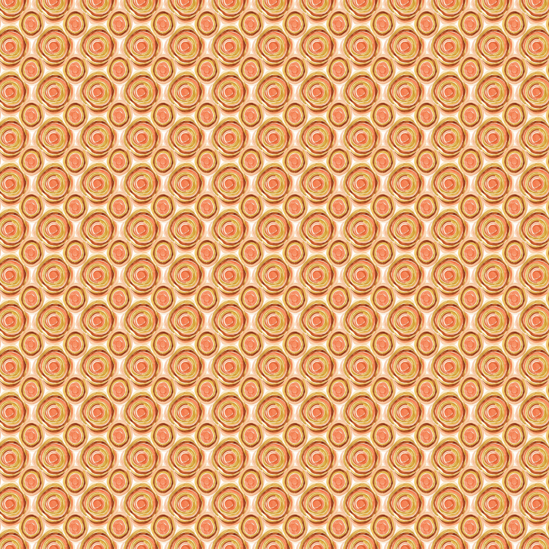 P1258 | Small Retro Autumn Swirls Pattern Acrylic Sheets - Patterns