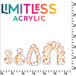 P1259 | Orange & Pink Smudge Dots Pattern Acrylic Sheets - Patterns