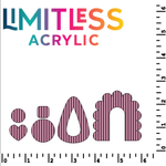 P1260 | Pink & Maroon Stripes Pattern Acrylic Sheets - Patterns
