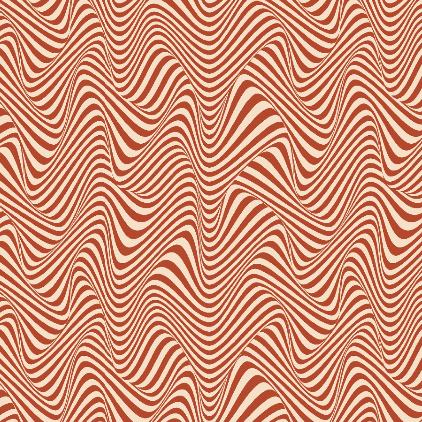 P1267 | Wavy Autumn Orange Pattern Acrylic Sheets - Patterns