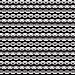 P1276 | Black & White Pumpkins Pattern Acrylic Sheets - Patterns
