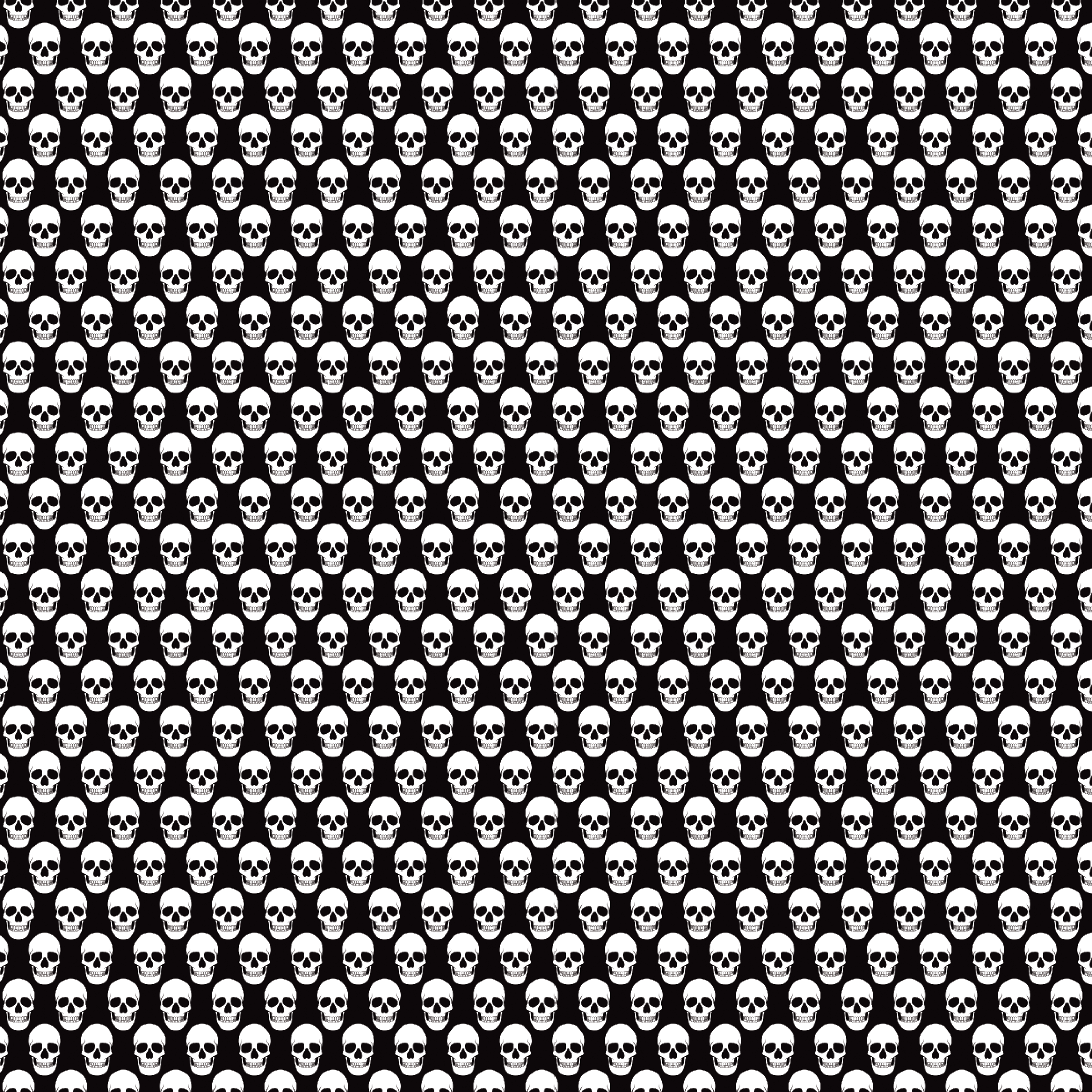 P1278 | Black & White Skulls 2 Pattern Acrylic Sheets - Patterns