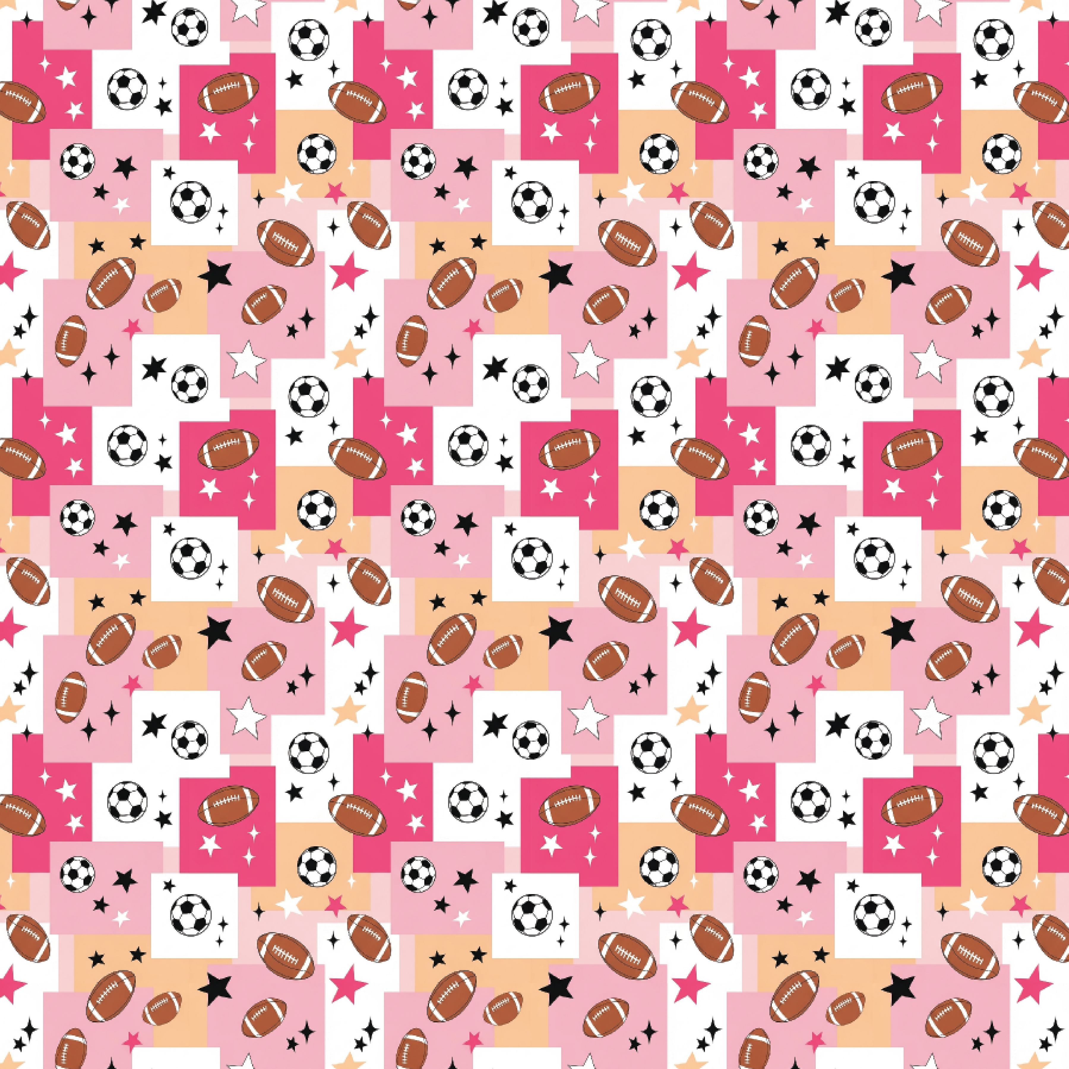 P1284 | Football & Soccer Pattern Acrylic Sheets - Patterns
