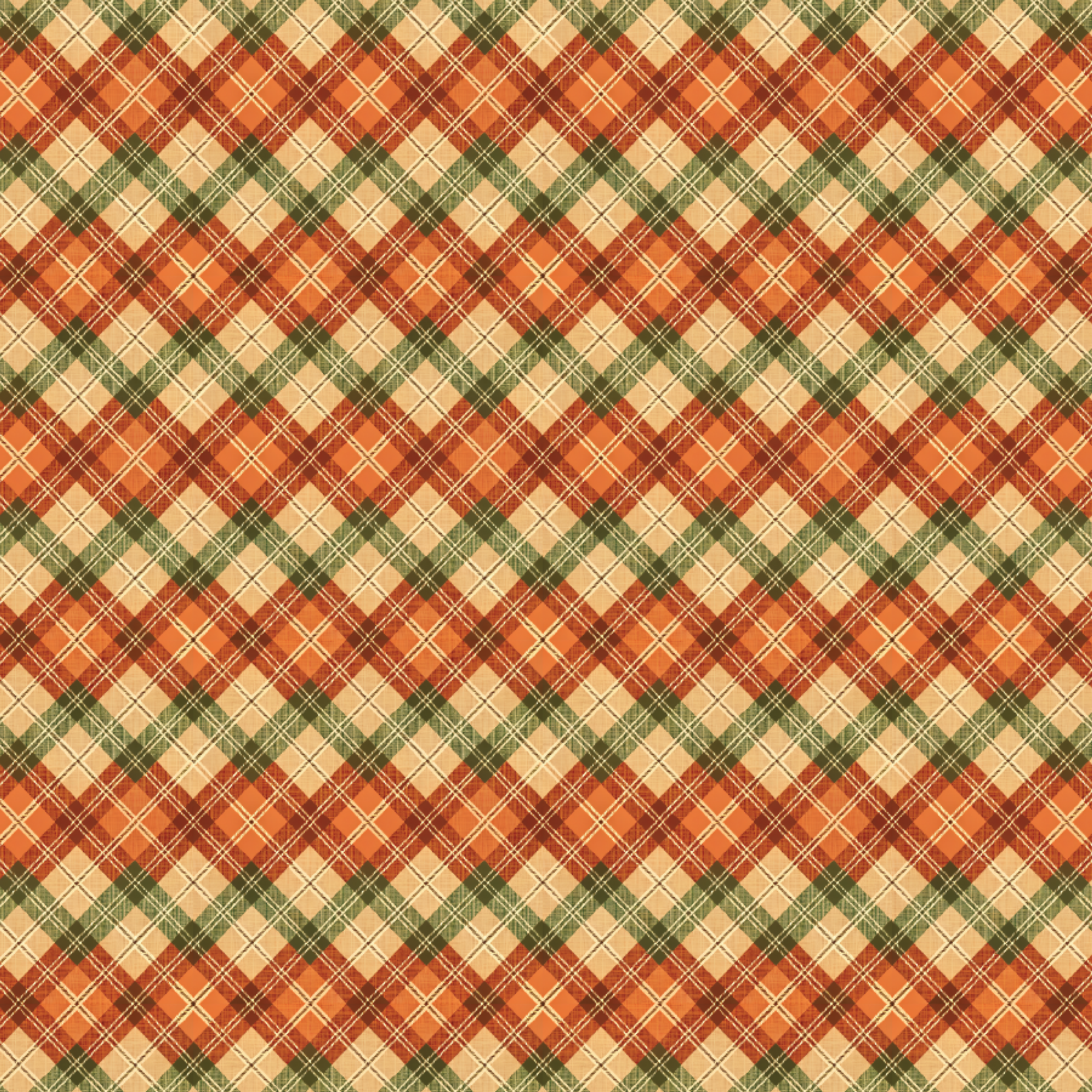 P1288 | Fun Fall Plaid Pattern Acrylic Sheets - Patterns