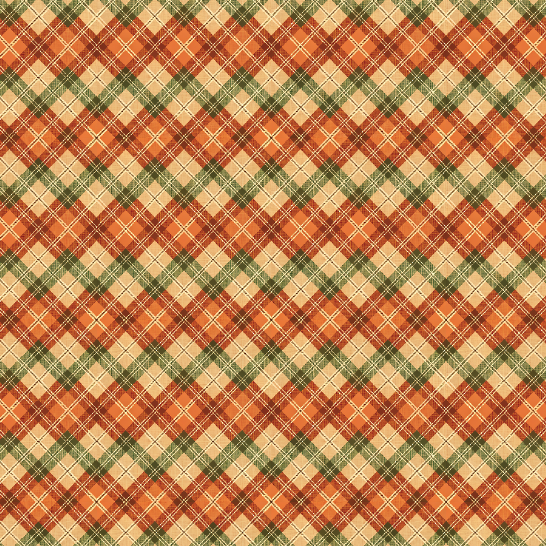 P1288 | Fun Fall Plaid Pattern Acrylic Sheets - Patterns