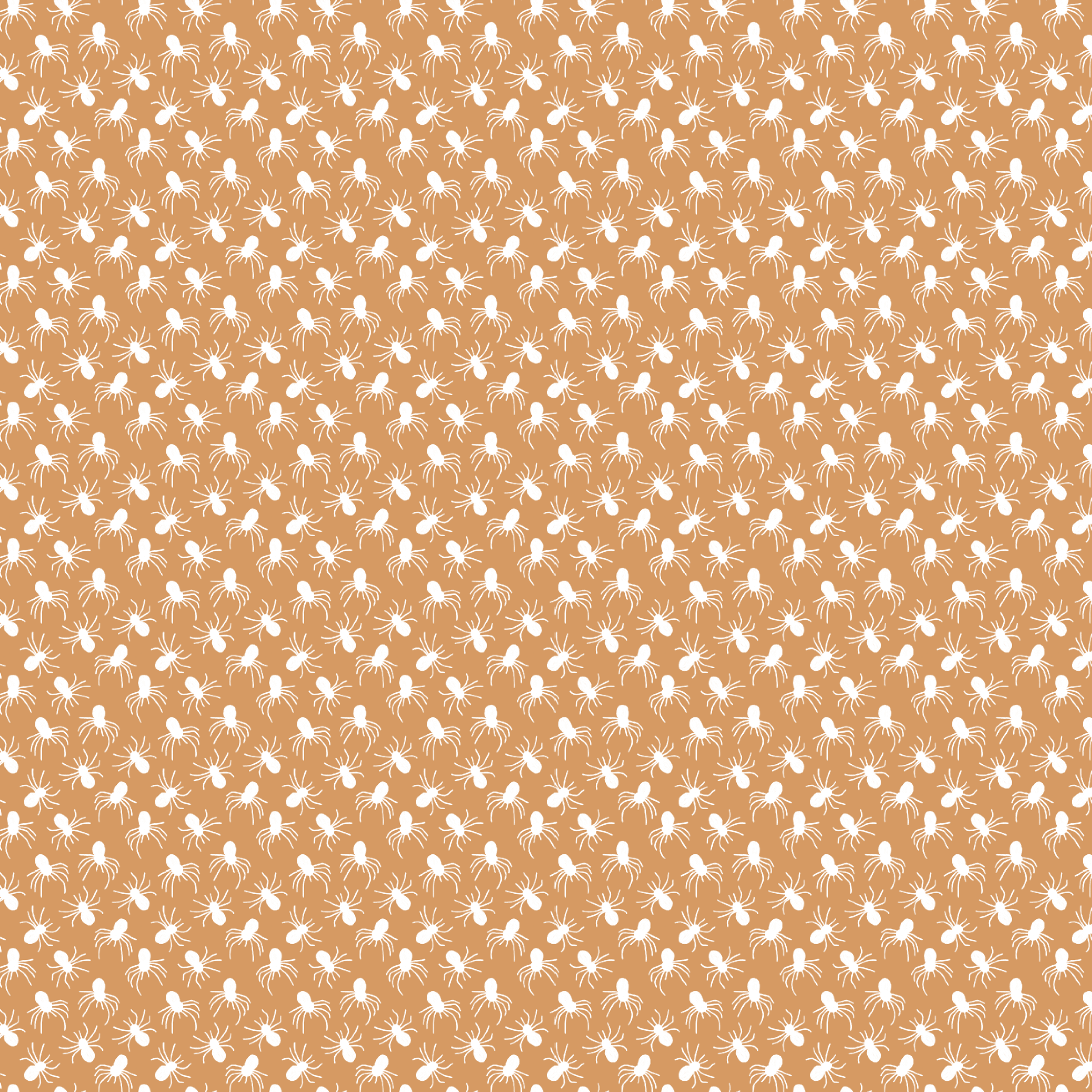 P1304 | Itty Bitty White Spiders on Terracotta Pattern Acrylic Sheets - Patterns