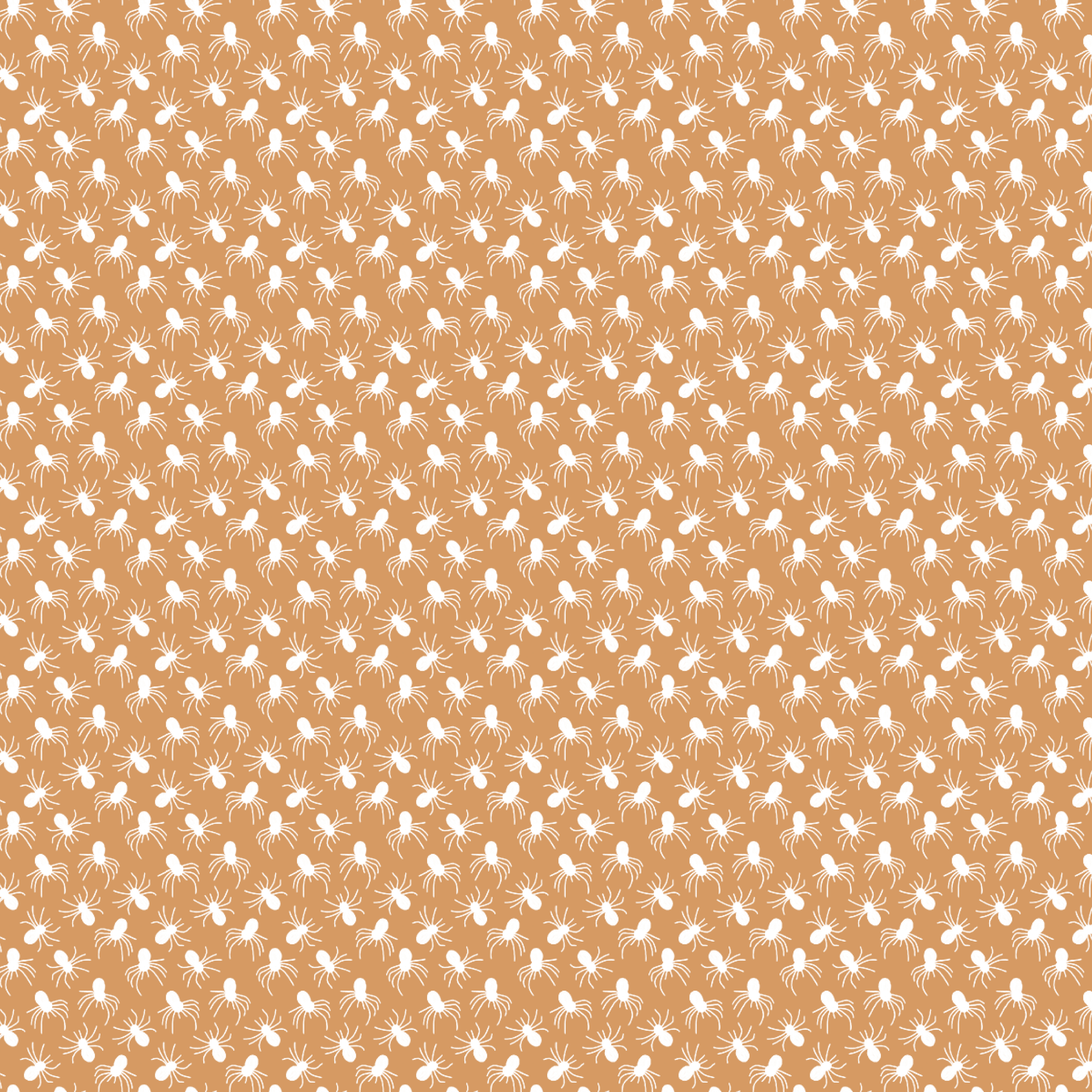 P1304 | Itty Bitty White Spiders on Terracotta Pattern Acrylic Sheets - Patterns
