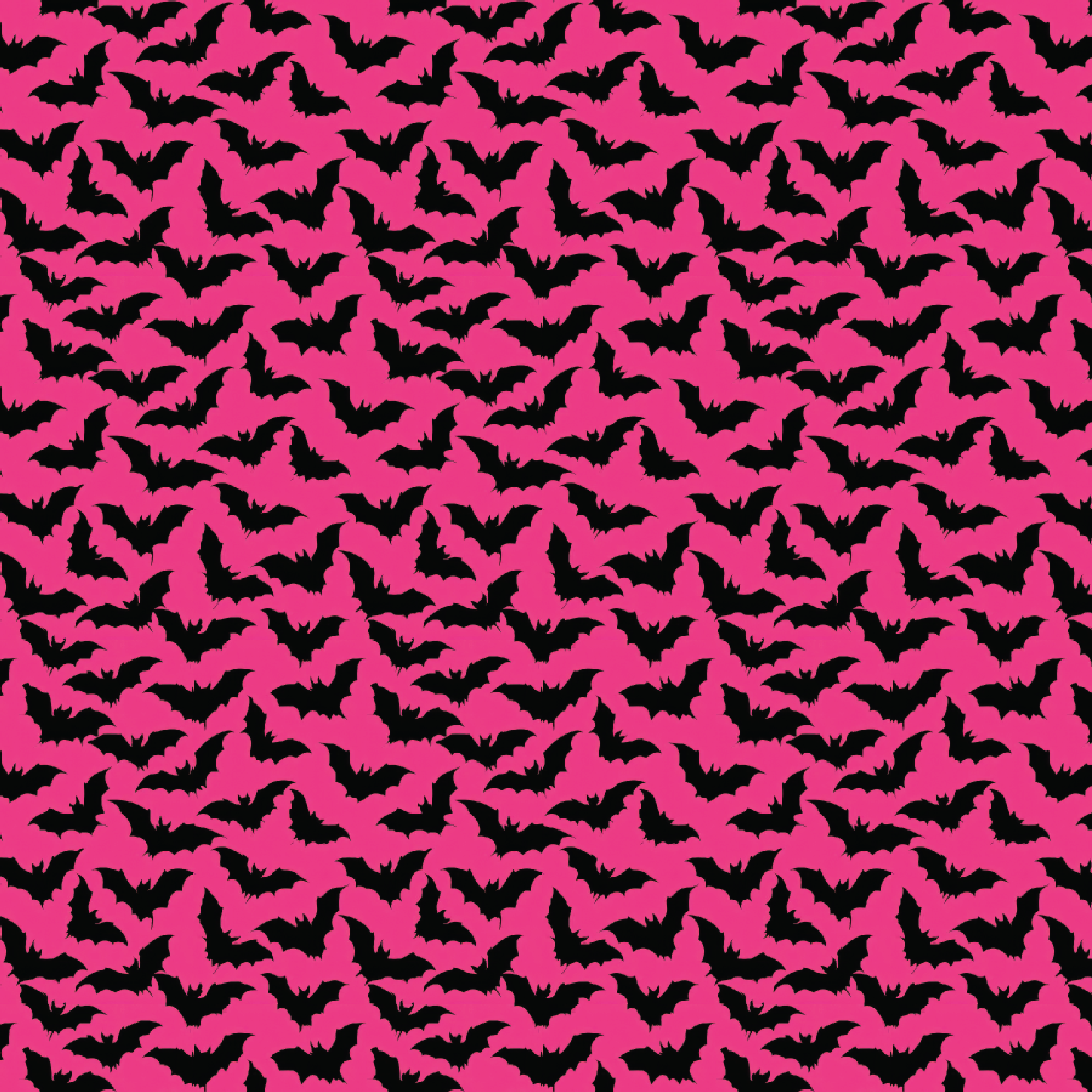 P1305 | Pink & Black Bats Pattern Acrylic Sheets - Patterns