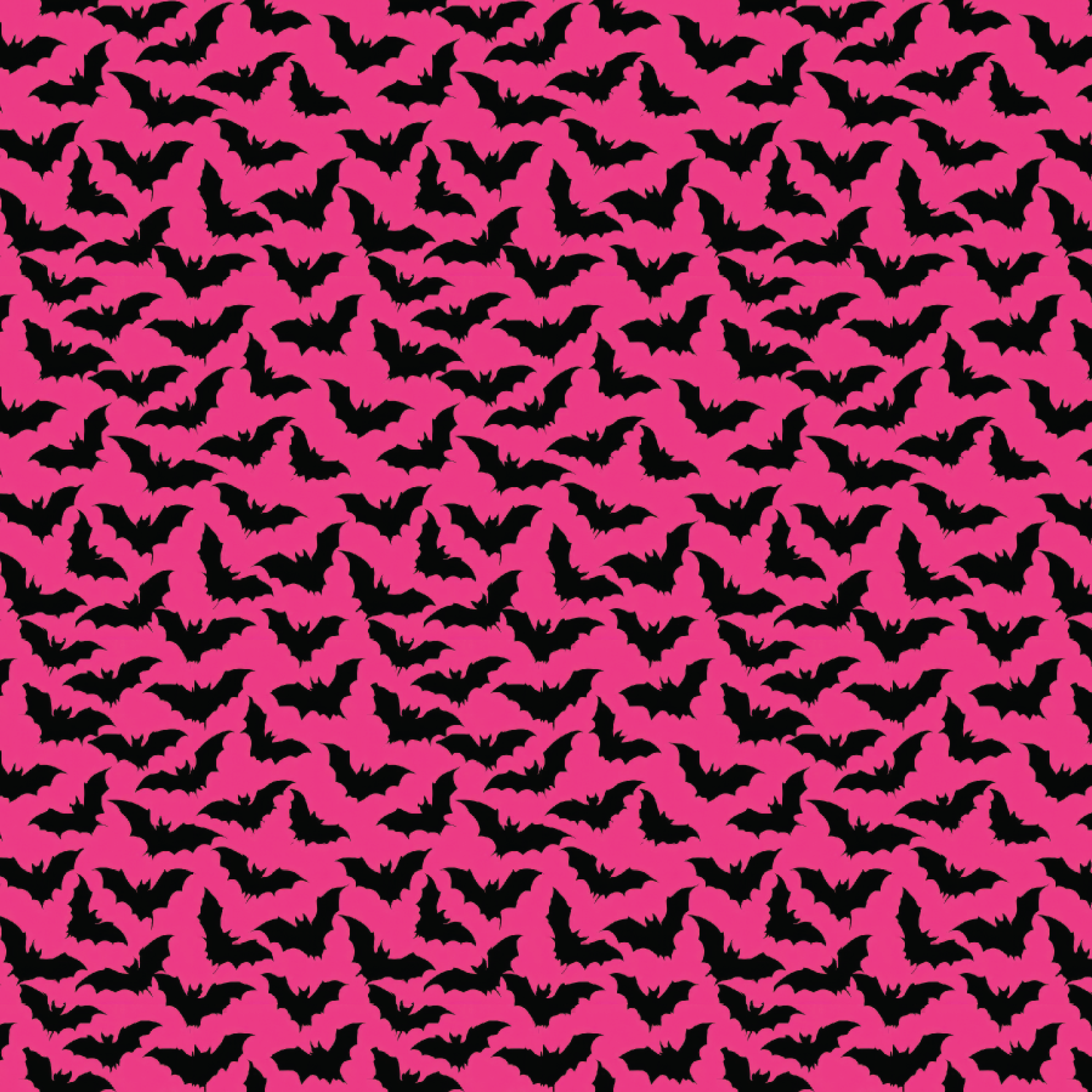 P1305 | Pink & Black Bats Pattern Acrylic Sheets - Patterns