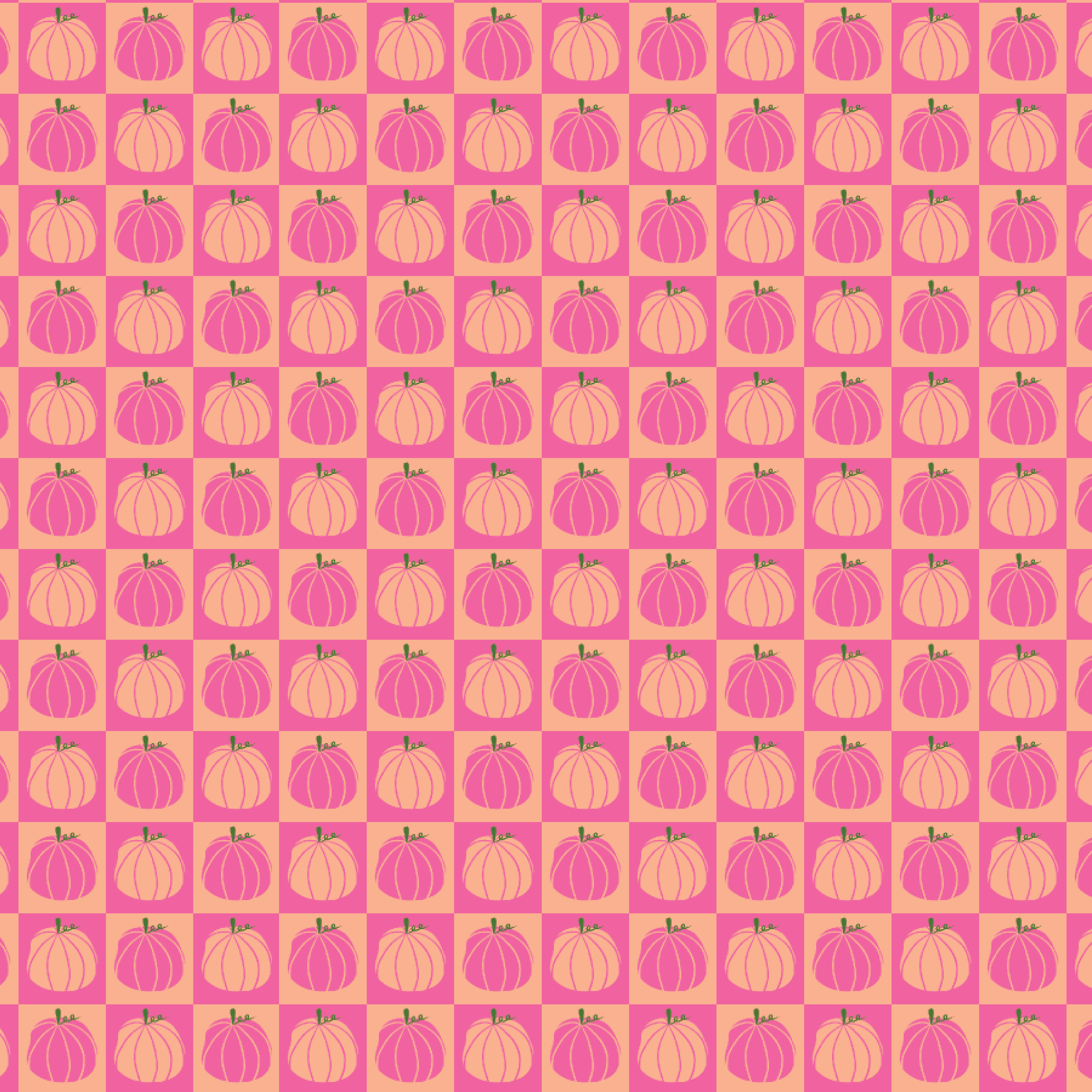 P1306 | Pink Checkered Pumpkins Pattern Acrylic Sheets - Patterns