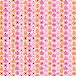 P1310 | Pink Orange Pumpkin 2 Pattern Acrylic Sheets - Patterns
