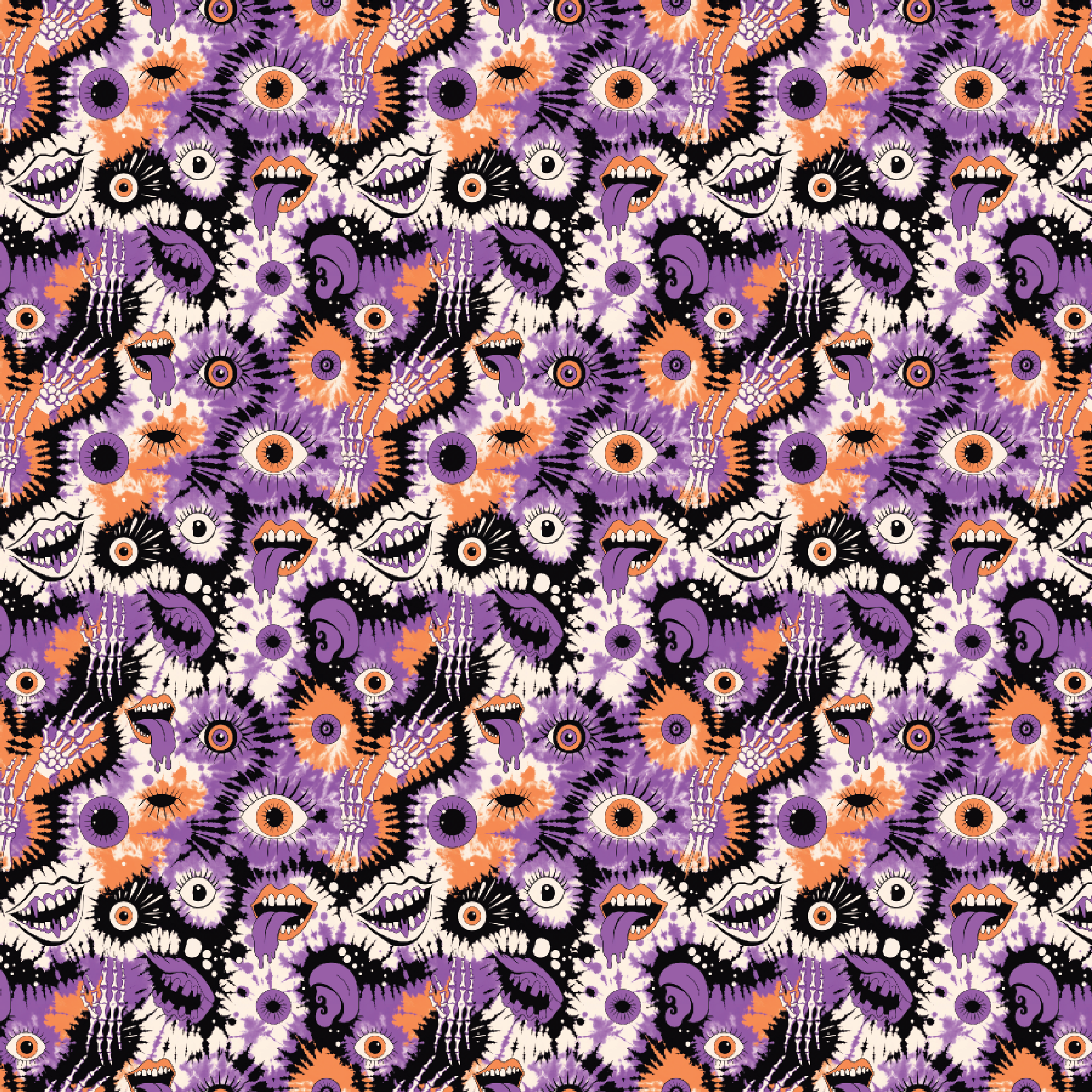 P1318 | Spooky Splatter Pattern Acrylic Sheets - Patterns