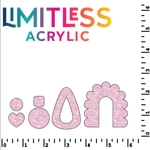 P1321 | White Bats on Pink Pattern Acrylic Sheets - Patterns