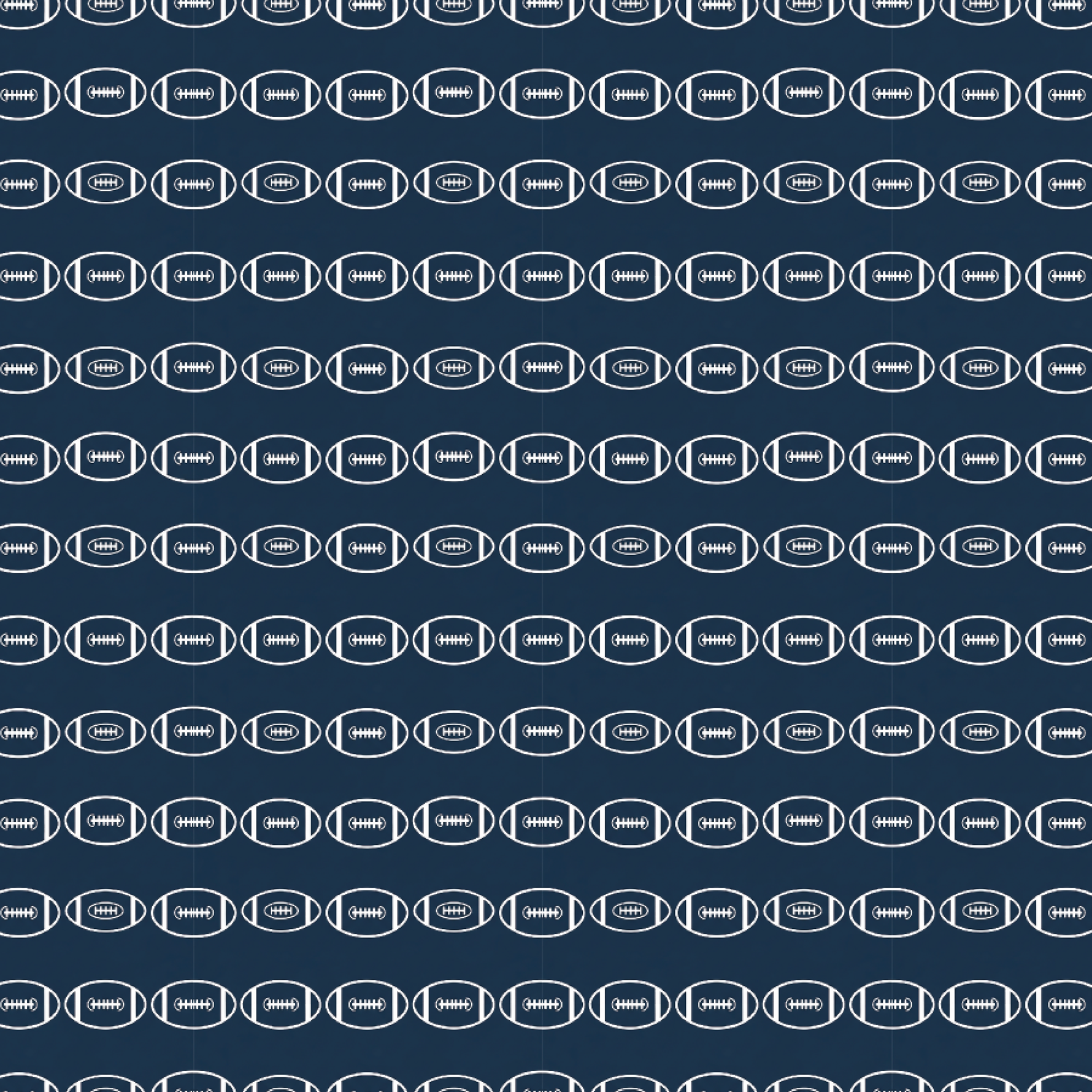 P1322 | White Football on Navy Pattern Acrylic Sheets - Patterns