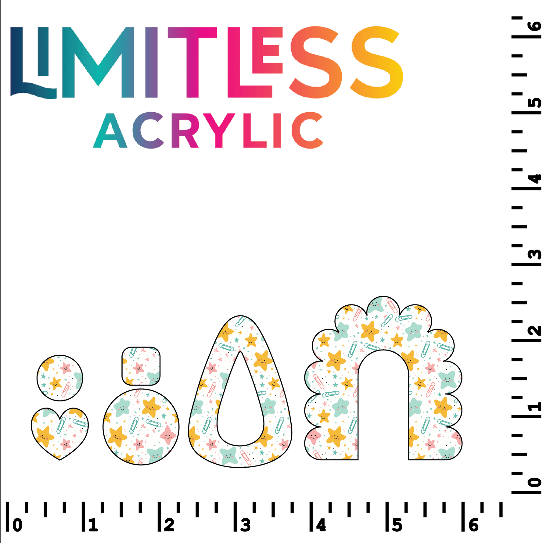 P1333 | School is Cool 3 Pattern Acrylic Sheets - Patterns
