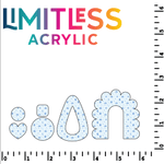 P1336 | Baby Blue Night Pattern Acrylic Sheets - Patterns