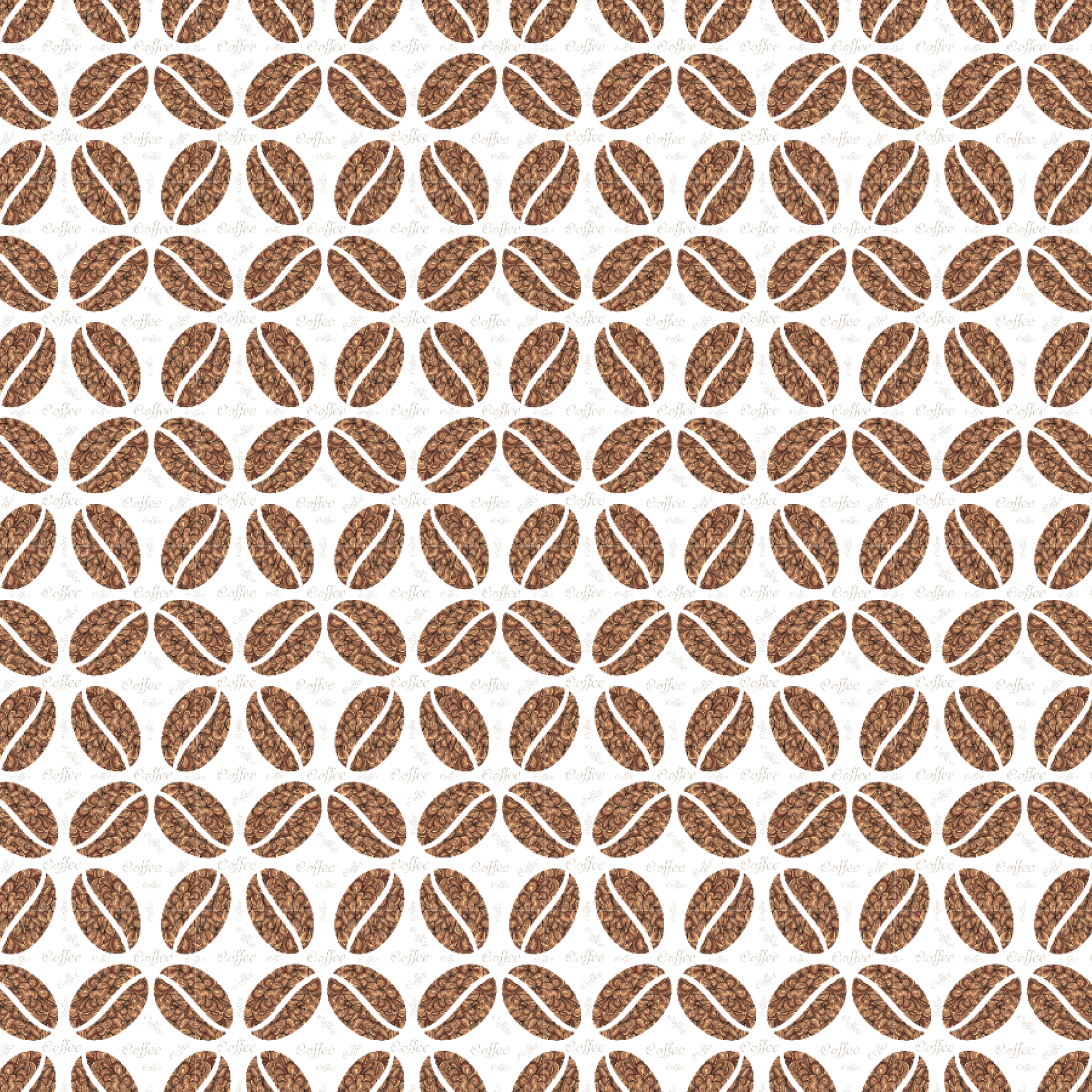 P1339 | Coffee Beans Pattern Acrylic Sheets - Patterns