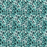 P1344 | Teal Leopard Print Pattern Acrylic Sheets - Patterns