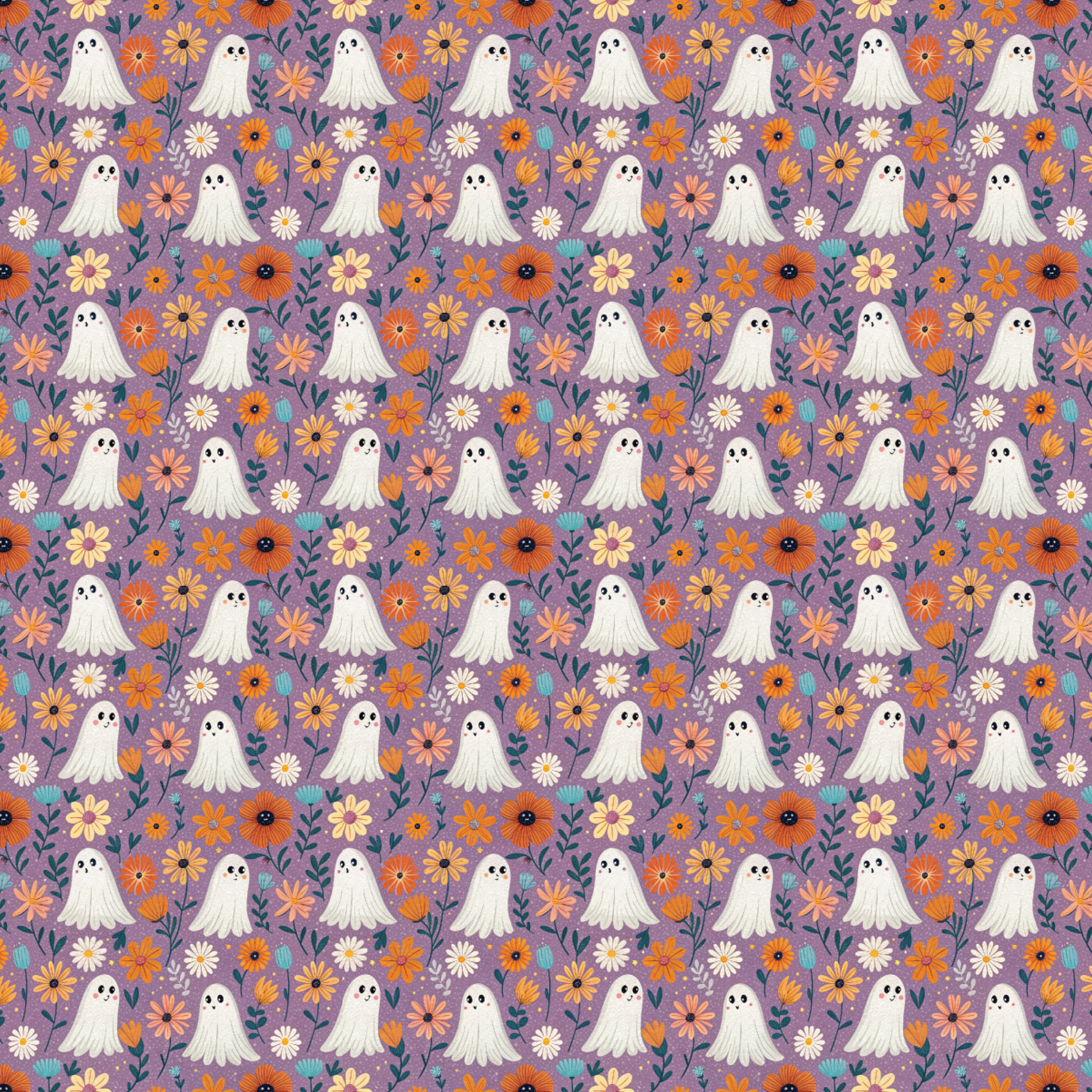 P1351 | Floral Ghosts Pattern Acrylic Sheets - Patterns