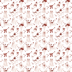 P1354 | Christmas Dogs Pattern Acrylic Sheets - Patterns