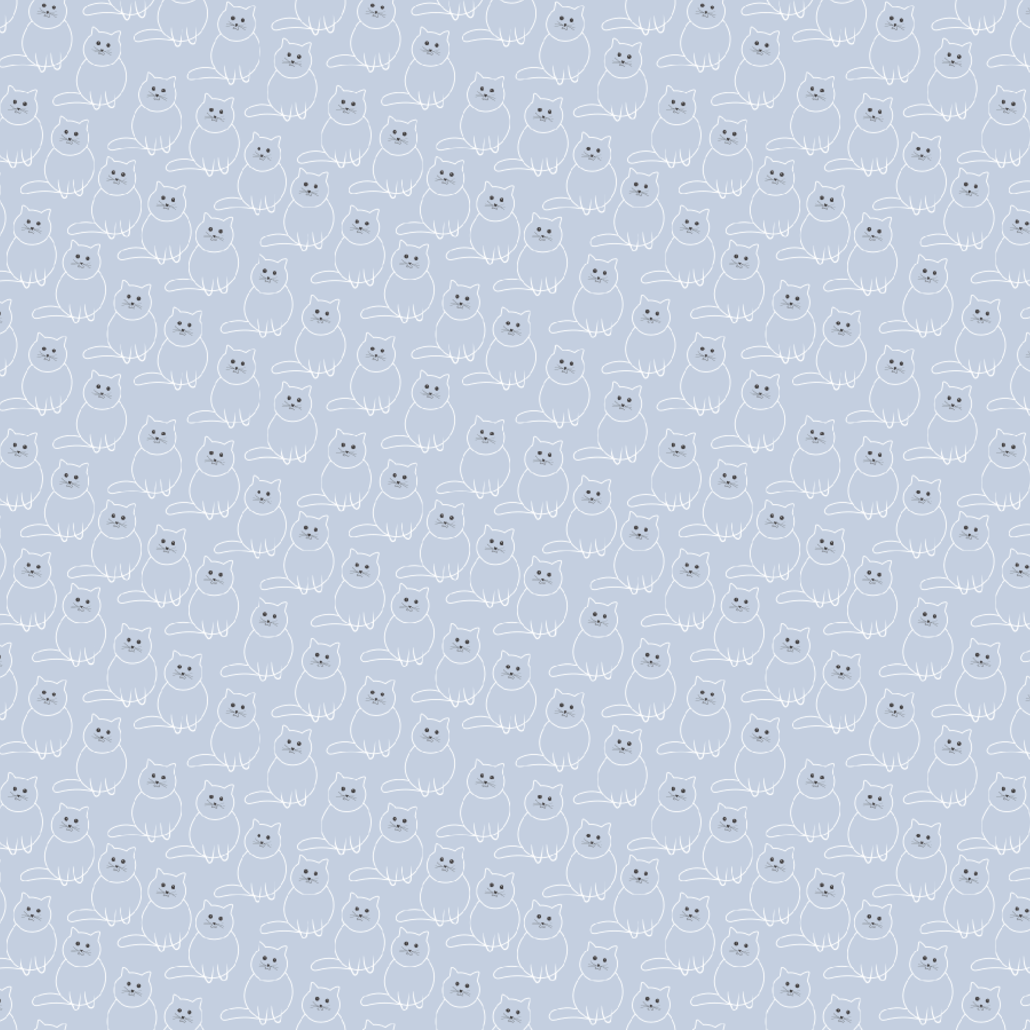 P1358 | Fat Cat Outline Pattern Acrylic Sheets - Patterns