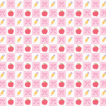 P1362 | Apples & Pencils Pattern Acrylic Sheets - Patterns