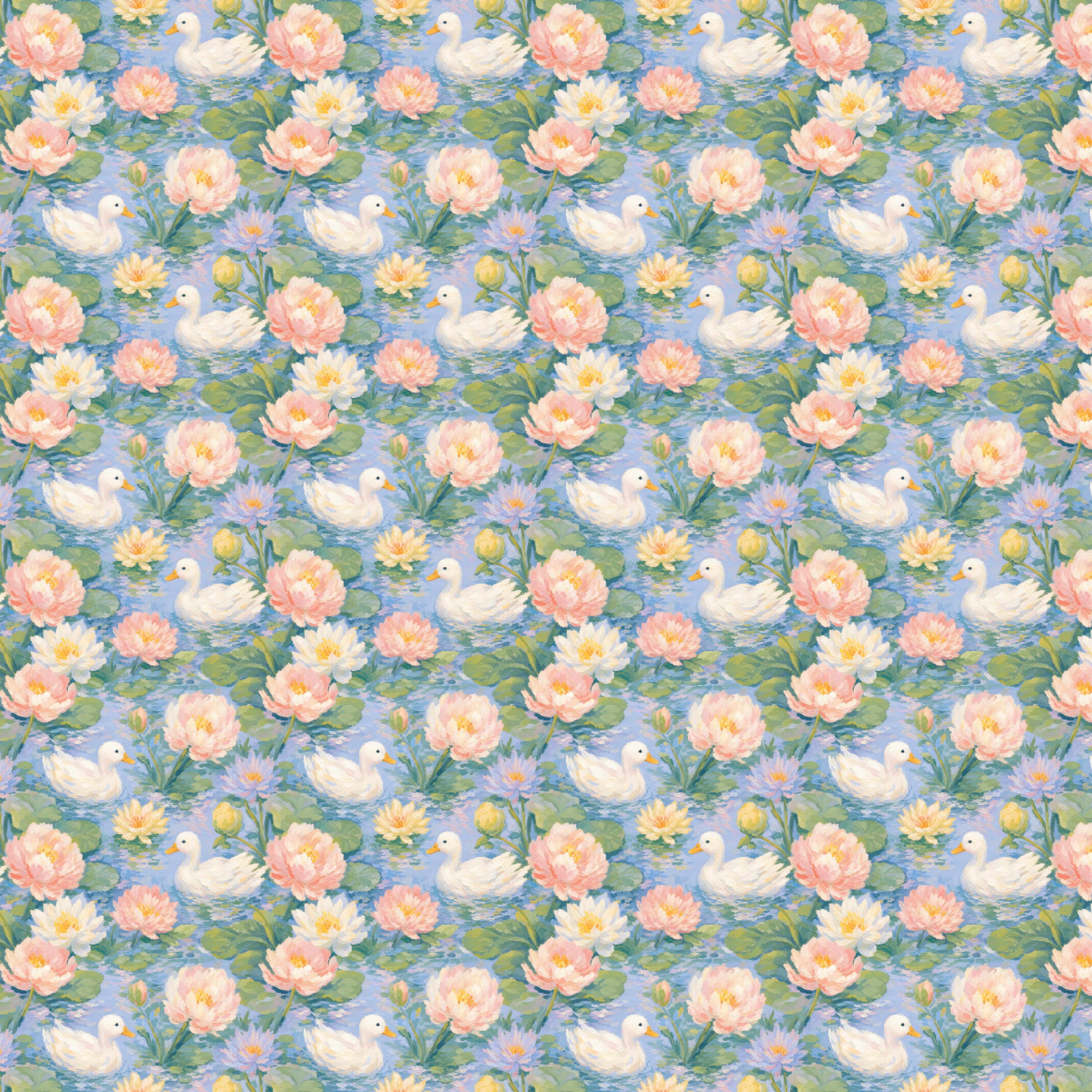P1364 | Floral Swans Pattern Acrylic Sheets - Patterns